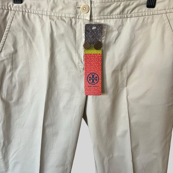 Tory Burch New With Tag Women’s Darbi Khaki Pants. - Picture 3 of 6